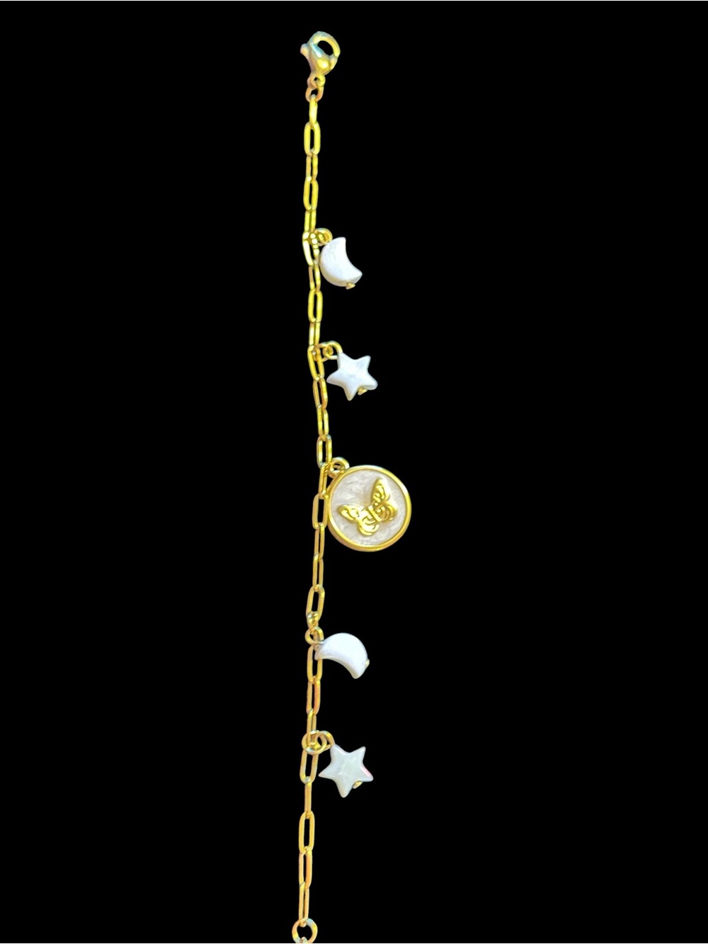 18K Gold Plated Stainless Steel Charm Bracelet